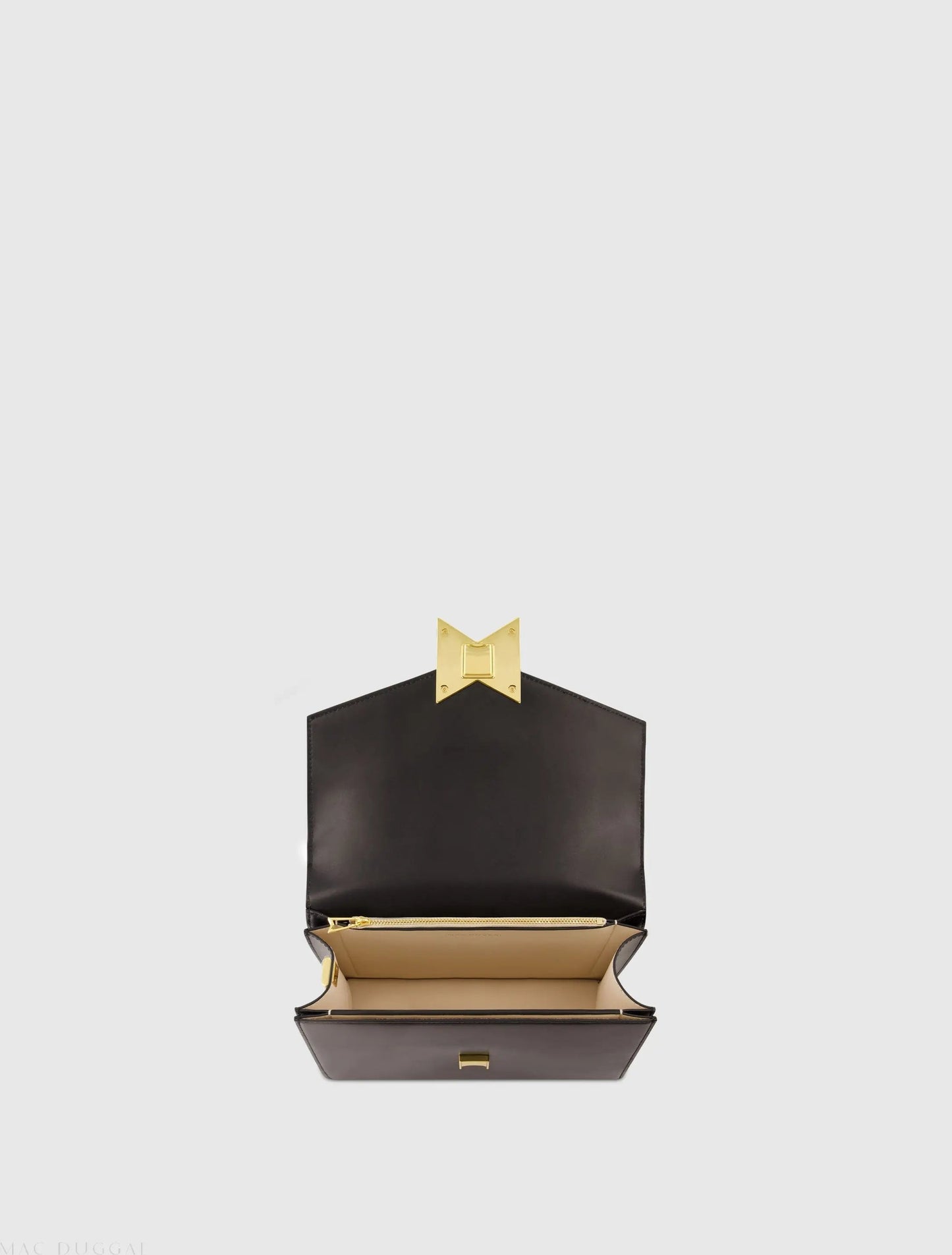 Black Mini Leather Tone On Tone Crossbody Bag